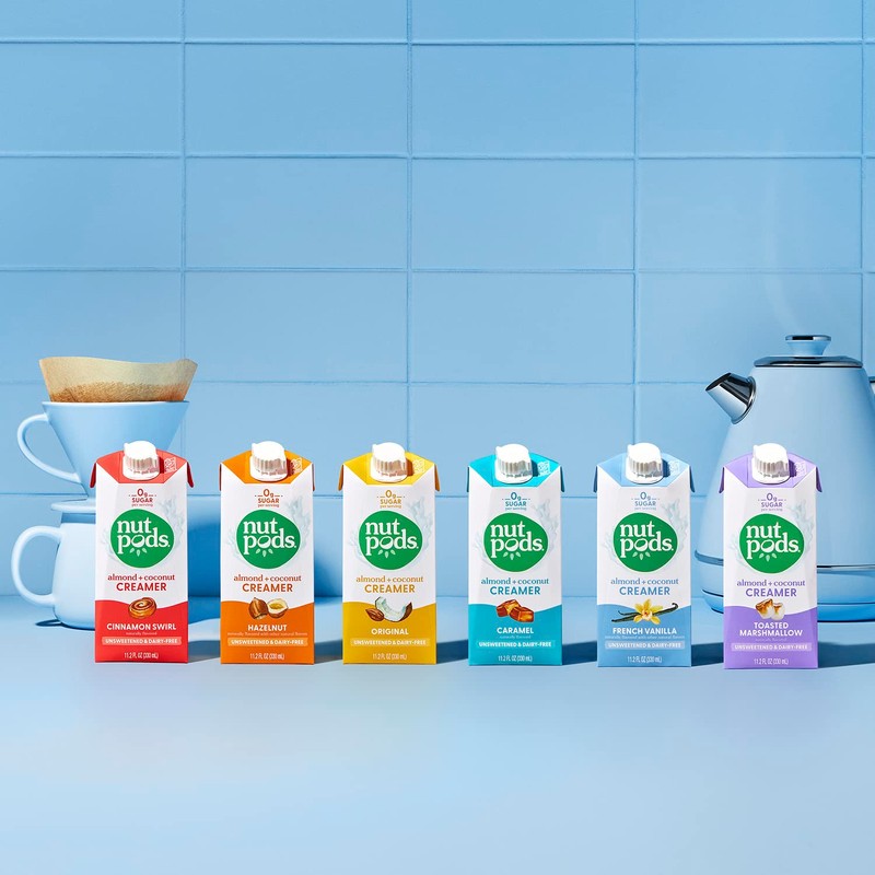 nutpods Classic Chocolate Unsweetened Dairy-Free Creamer, Made from Almonds and