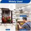 sourcing map 12Pcs 3x1.4 Inch Door Hinges Non-Mortise No Noise