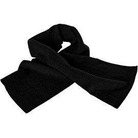 Mens Winter Thermal Polar Fleece Scarf Cold Protection Everyday Day Wear Fishing Walking Snood Scarf Black