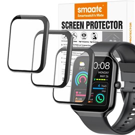 3D Screen protectors Compatible with 1.96” P99 Motast Jugeman Smart Watch, 3 Piece, Full Coverage, Anti-shatter