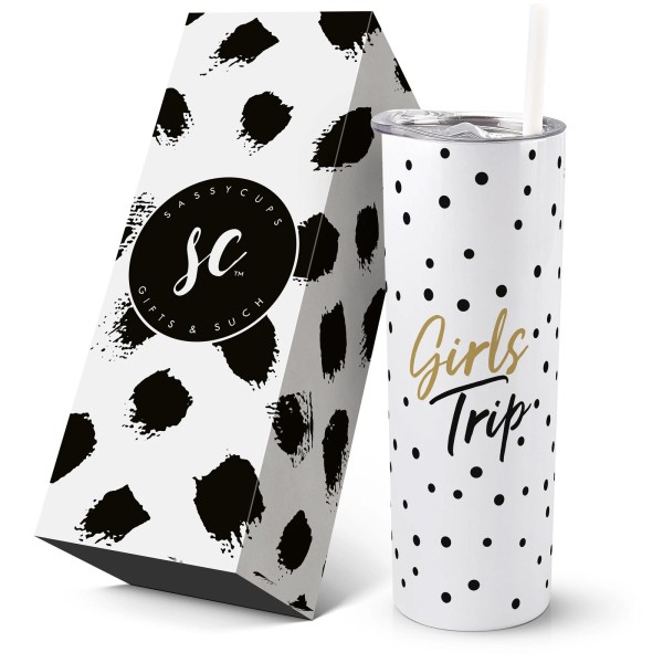 SassyCups Girls Trip 20oz Stainless Steel Insulated Tumbler Gift Boxed