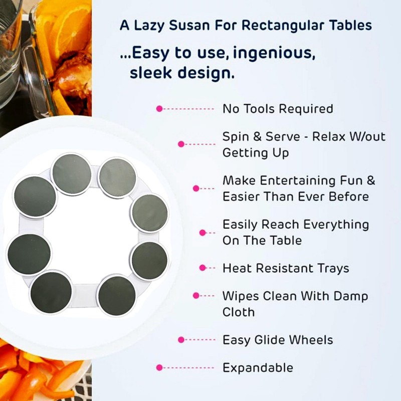HPGJLEE Lazy Susan Turntable, Kitchen and Dining Lazy Susan Revolution,