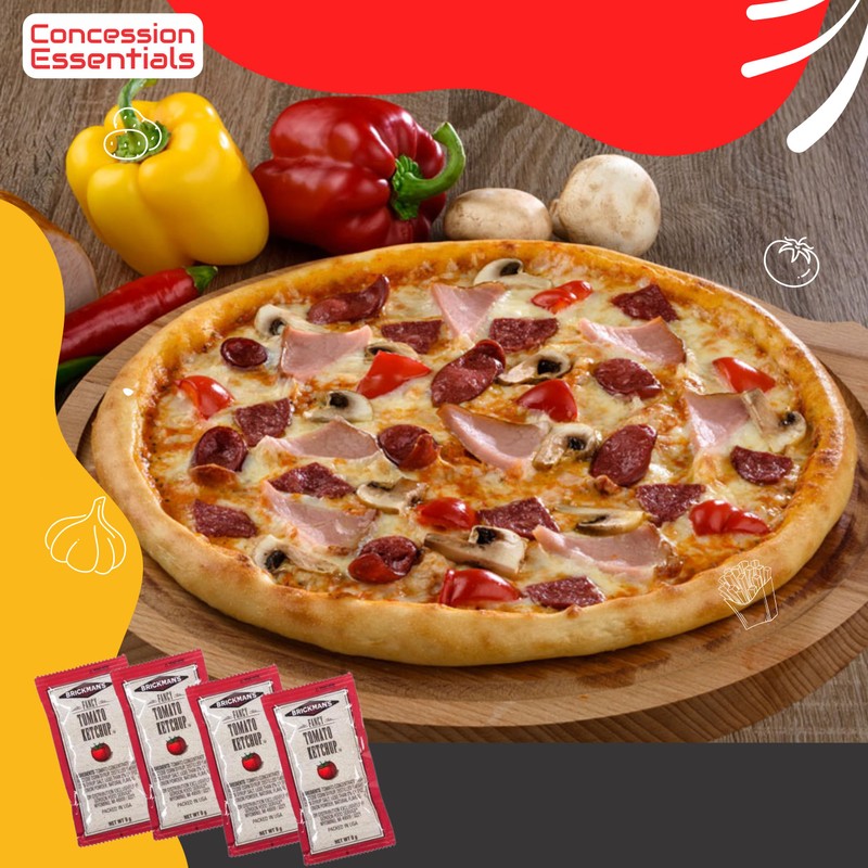 Brickman's Ketchup Packets, 9 Grams, Pack of 100