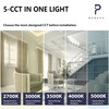 POPANU Canless Recessed Gimbal Downlight Rotatable-Spotlight 5 CCT 3 Inch