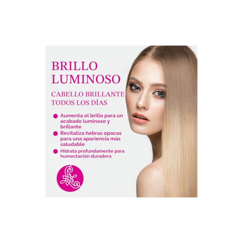 Luseta Glossy Pearl - Juego de champú y acondicionador suave