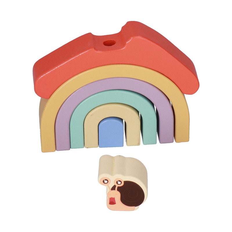 Beech Wooden Baby Pull Along Toy WalkALong Snails Toddler for