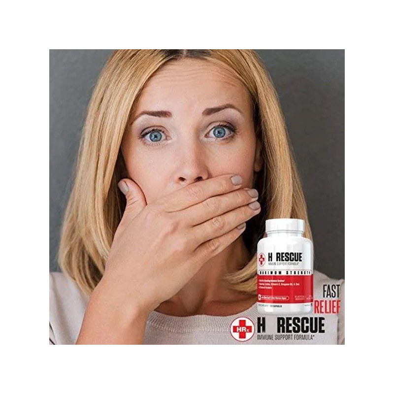 Rescue Cápsulas 120 Zinc Vitamina Lisina Orégano