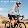 BSBUY Men Reflective Cycling Jacket Totally Reflective Silver Hi Vis