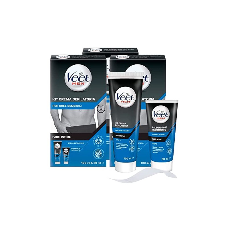 3 x VEET For Men Haarentfernungsset für Männer empfindliche Bereiche