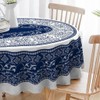 Virtumob Bohemian Oval Tablecloth 60x84inch,Tablecloth Farmhouse Water Proof Polyester Table
