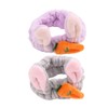 COLLBATH Makeup Headband Rabbit Ears Soft Plush Spa Headwrap Elastic
