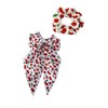 Cherry Bow Hair Clips Fruit Cherries Bowknot Scarf Cherry Print