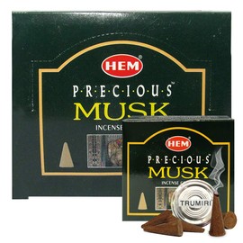 Precious Musk Incense Cones And Cone Incense Burner Bundle Insence Insense Hem Incense