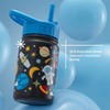 JoyJolt Kids Water Bottle with Straw Lid, 12oz Small Stainless