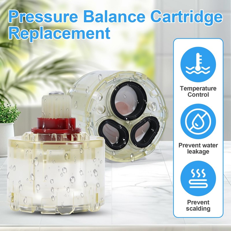 A954.4400070A Pressure Balance Cartridge Replacement, Compatible with American Standard R110/R115,