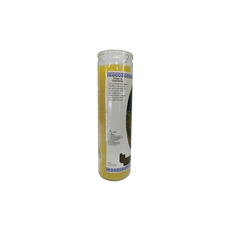 Saint Simon (San Simon) Devotional Yellow Candle