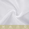 MIULEE Sidelight Sheer French Door Curtains 25 x 40 Inches