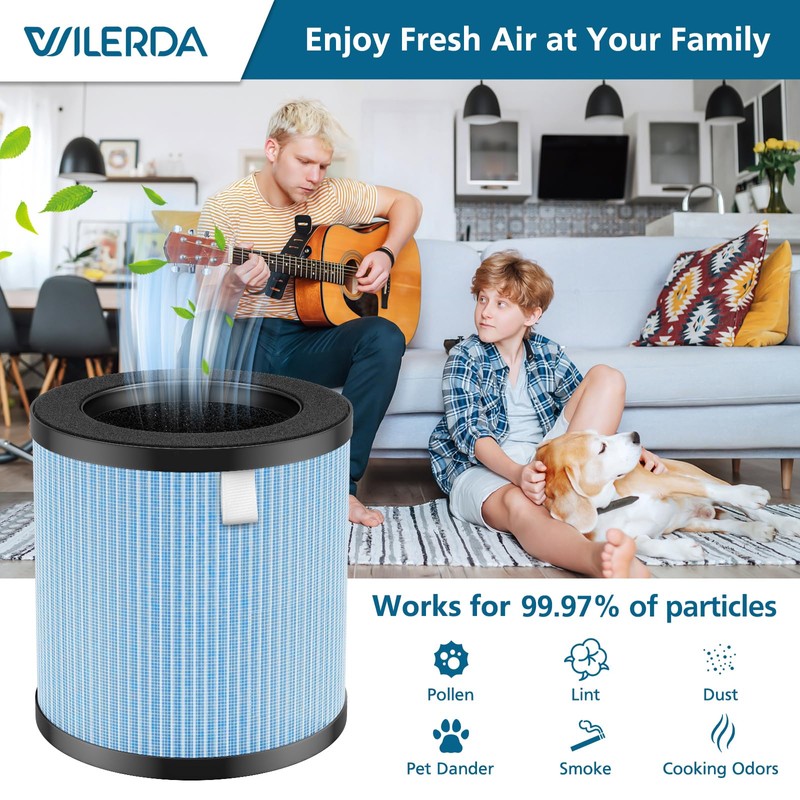 MJ002H Replacement Filter Compatible with POMORON MJ002H Air Purifiers, H13