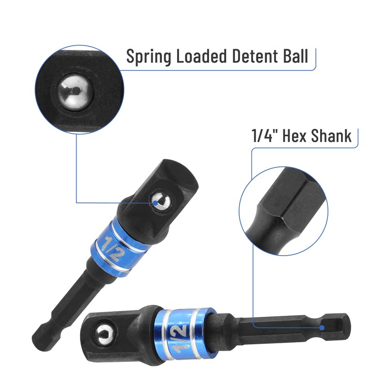 Bates- Socket Adapter Extension Set with Right Angle Drill Attachment,