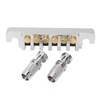 Guitar Bridge Tailpiece Reversible Wrap Around Saddle Bridge Stop Tailpiece