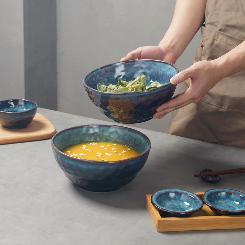STE-CER 60 oz Large Ceramic Soup Bowl,8.2 Inch Stoneware Serving
