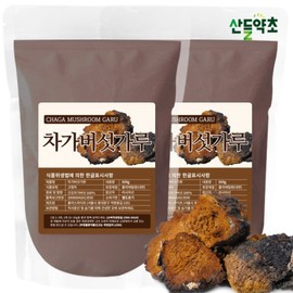Chaga mushroom powder 500gx2 packs Dried chaga mushrooms from Siberia, Russia / 차가버섯가루 500gx2팩 러시아 시베리아산 건조 차가버섯