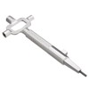 MASUNN Sliver Locksmith Tool Multi Purpose Cylinder Gauge Cam Turner