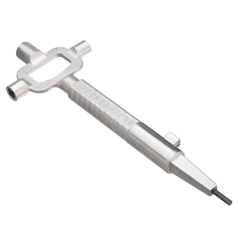 MASUNN Sliver Locksmith Tool Multi Purpose Cylinder Gauge Cam Turner