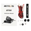 Retevis RT95 Dual Band Mobile Radio, Dual Speaker Mobile Transceiver,