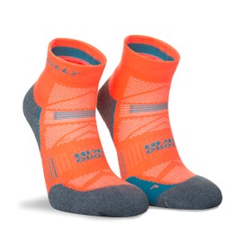 Hilly Running Socks Supreme Anklet, Neon Candy/Grey Marl, L EU