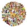 Scooby Doo 50 Calcomanias Stickers Caricatura Contra Agua