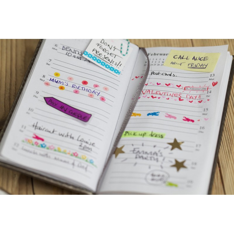 Plus Japan DC-086-3 Decoration Pen Flowers Ranken, 6 mm, Different