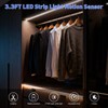 LUXJET 2 Pack Warm White Motion Sensor LED Strip Lights