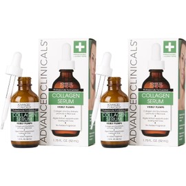 ADVANCED CLINICALS SUERO FACIAL CON COLAGENO RELLENO INSTANTANEO CON SOYA Y EXTRACTOS DE ALGA 52ML 2 PIEZAS                                           