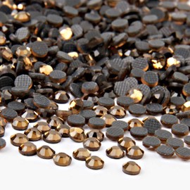 Crystal Hotfix Rhinestone,Machine Cut Stone 1440pcs/pkg (SM.Topaz,SS10/3mm)