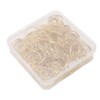 80pcs Ring Shape Paper Clips Rustproof Multifunction Multifunction with Clear