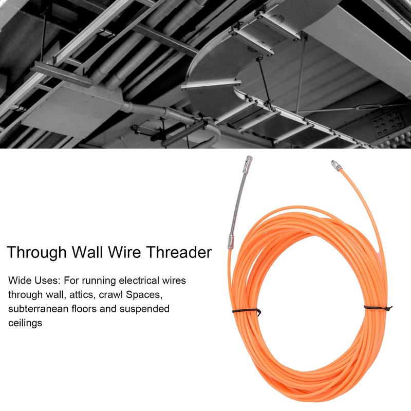 20m / 65.6ft Through Wall Wire Threader Wire Puller Threading