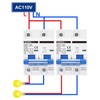 DIHOOL AC Miniature Circuit Breaker,2 Pole 120 Amp 110V Low