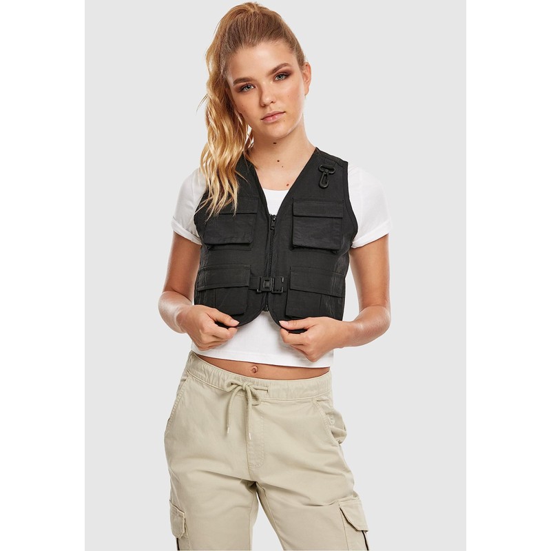 Urban Classics Women's Tb3633 Jacket, Black, S