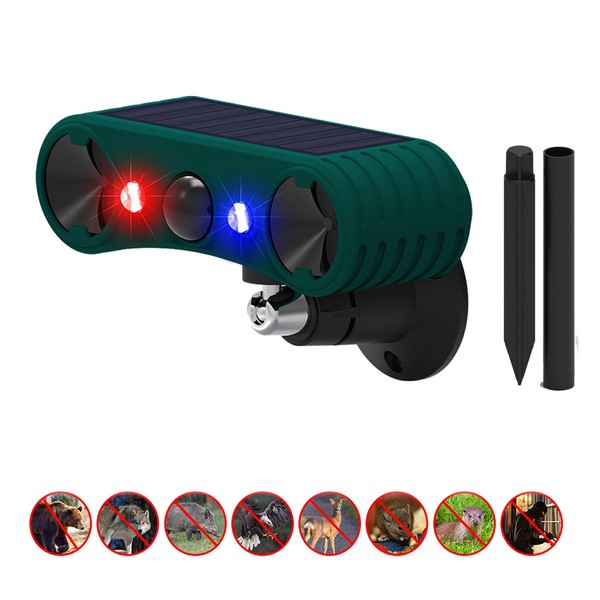 Solar Outdoor Motion Detection Siren - 2 x 130 dB