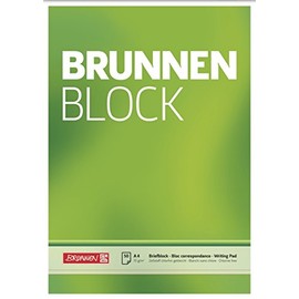 Brunnen Writing Pad, Letter Writing Pad A4 50 pieces white