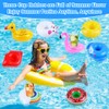 AUYAO Inflatable Drink Holder, Pack of 8 Inflatable Floating Coasters,