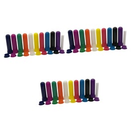 KOMBIUDA 36 Sets Essential Oil Tubes 12 Count Blank Refills with Cotton Wick for Natural Aromatherapy Go