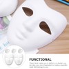 NUOBESTY 5Pcs DIY Full Face Masks Blank Paper Mask Paintable
