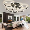 SEABLE Modern LED Ceiling Light 7 Rings Dimmable Ceiling Light