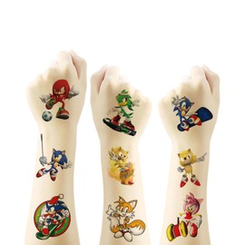 Auony Auony Kids Temporary Tattoos, 40pcs Cute Temporary Tattoo Body Art Tattoo Stickers for Boys Girls Party Favors