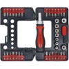 Kraftmann 20138 Socket Spanner Set with Ratchet Twist Handle for