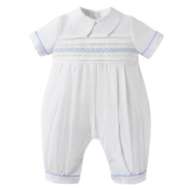 Booulfi Half Way To One Baby Boy Baby Boy Outfits 6-9 Months Boys Wedding Outfit Formal White & Blue Clothes for Family Gatherings,Photoshoot, Weddings, and Birthdays