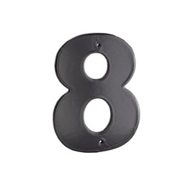 Montague Metal Products Helvetica Font Individual House Number, 8, 4-Inch, Black