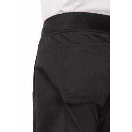 Chef Works Men's Lightweight Slim Chef Pants, Black, X-Large